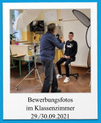 Bewerbungsfotos im Klassenzimmer 29./30.09.2021