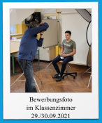 Bewerbungsfoto im Klassenzimmer 29./30.09.2021