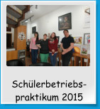 Schülerbetriebs- praktikum 2015