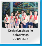 Kreisolympiade im Schwimmen 29.04.2013