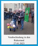 Verabschiedung in den Ruhestand 27.01.2023