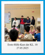 Erste-Hilfe-Kurs der KL. 10 27.05.2025