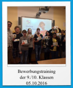 Bewerbungstraining der 9./10. Klassen 05.10.2016