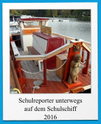 Schulreporter unterwegs auf dem Schulschiff 2016