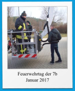 Feuerwehrtag der 7b Januar 2017