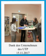 Dank den Unternehmen des UTP 15.11.2017