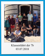 Klassenfahrt der 7b 03.07.2018