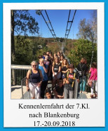 Kennenlernfahrt der 7.Kl. nach Blankenburg 17.-20.09.2018