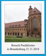 Besuch Paulikloster in Brandenburg 21.11.2018