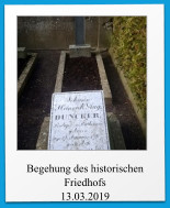 Begehung des historischen Friedhofs 13.03.2019