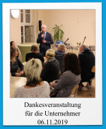 Dankesveranstaltung für die Unternehmer 06.11.2019