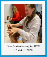 Berufsorientierung im IKW 13.-24.01.2020