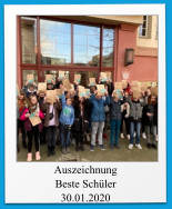 Auszeichnung Beste Schüler 30.01.2020