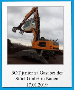 BOT junior zu Gast bei der Störk GmbH in Nauen 17.01.2019